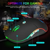 G RGB rasvjeta Definirajte igru ​​USB ožičeni 3200DPI podesivi igrački miš miševi M607