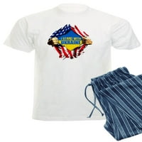 Cafepress - Stojim sa Ukrajinom Podrška Ukrajina Zastava Pajamas - Muška svjetla pidžama