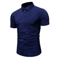 Zodggu Save Big Ruched Bluze Polo majice za muškarce Naplata kratkih rukava Ljetni trendy Tunic Butterfly