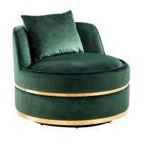 Cterwk stupnjeva okretna stolica Velvet Moderna tapecirana bačvarnica sa jastukom za dnevnu sobu, spavaću