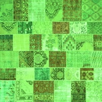 Ahgly Company u zatvoreni kvadratni patchwork Green Transicijske prostirke, 7 'kvadrat