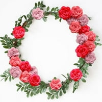Mini lažni ružini cvjetni glave umjetne tkanine ruže DIY Cvijeće Vijev dodaci ručno izrađeni obrt Crcapbook