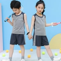 Aaiyomet Toddler Boys Girls Boyeveless modni patchwork Boja prozračne mreže hladne vrhove kratke hlače