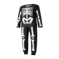 Porodica podudaranje Halloween pidžama, smiješni skelet tiskani Onesies PJS za odmor za muškarce za