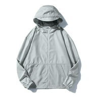 Slaba jakne za žene Ležerne prilike vjetrootporna jakna Sportski brzi suhi witredbreaker kaput Top Grey