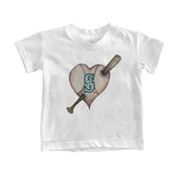 Dojenčad sitni otvor bijela sjedišta Mariners majica za srce