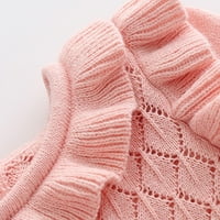 Koaiezne babys dječje djevojke djevojke čvrsto pletene džemper proljeće zimske dugih rukava debela odjeća