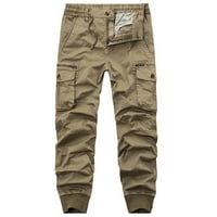 Nove modne casual kombinezone Solid Boja Perionice Multi džepne hlače Muške pune dužine hlače