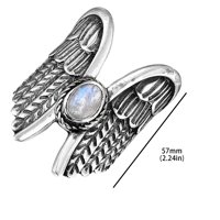 Ušteda pada do 50% popusta na prsten modni anđeo W-inings M-Oonlight Stone prsten otkriva vaš temperamentni