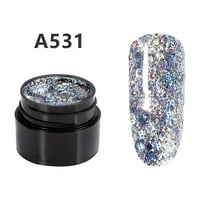 Niuredltd Glitter Diamond na noktiju Sequin za nokte lak za nokte Ljepilo UV ljepilo