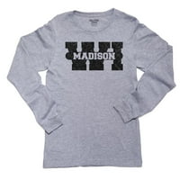 Madison, Wisconsin Wi Classic City State Sign Majica dugih rukava majica