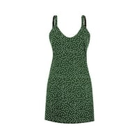 Bazyrey ženske cvjetne ljetne haljine bez rukava trendovske haljine zelene 2xl kupiti dobiti besplatno