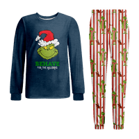 Porodica podudaranje božićne pidžame postavljene božićne veličine tiska za djecu-kućne ljubimce i hlače
