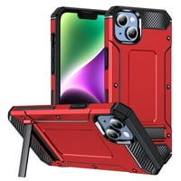 Za iPhone Pro CASE s kaljenim staklenim zaštitnim zaslonom i kickstandom, troslojnom vojnom razredom