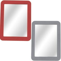 Gara Crvena i siva jednostavna za montiranje magnetskog selfie ogledala za posao, školu, ormariće za