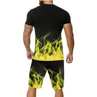 CLlios muns grafički tee ljetna 3D košulja za ispis Redovna fit kratkih rukava Top fitness crewneck Funny T majice
