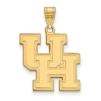 Čvrsto srebro sa zlatnim toniranim unijamarninskom privjeskom sa Univerzitetom u Houstonu