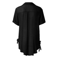 Bluza Labavi ženski vrhovi ženske majice Ležerne košulje Duga majica Dress Cotton ženska bluza Ženska
