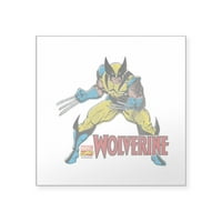 Cafepress - Vintage Wolverine Square naljepnica - Square naljepnica 3 3