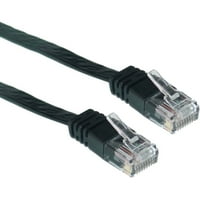 CATE5E Crni ravni Ethernet patch kabel, AWG, Foot
