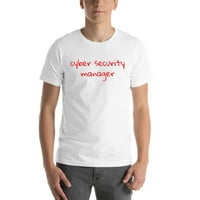 3xl rukom napisani cyber sigurnosni menadžer kratkih rukava pamučna majica majica u nedefiniranim poklonima