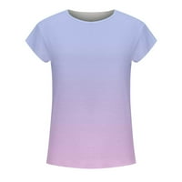 Zpanxa Womens T košulje Žene Ležerne prilike, majica s kratkim rukavima Tunički bluza Tors Worns Work