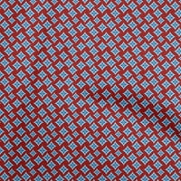 Onuone pamuk poplin crvena tkanina azijska ikat tkanina za šivanje tiskane ploče od tiskane sa dvorištem