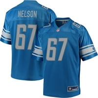 NFL_ PRO LINE MLADI MATT NELSON BLUE DETROIT LIONS_ TIMSKI PLASER DERSEY