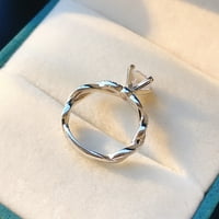 HonRane vjenčani prsten iskrivljene pjenušava velika veličina krila kruga nakita
