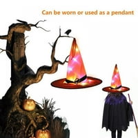 Halloween Dekoracije Witch Hat Lights, Halloween LED vešanje osvijetljenih užarenih vještica kape za