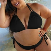 Wofedyo bikini setovi za žene Ženske čvrste push up podstavljeni plus veličine Bikini set kupaći kostim