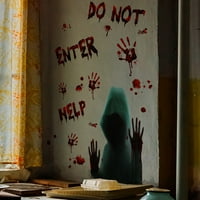 Postavite zidnu naljepnicu Samoljepljivi vodootporni PVC Halloween Zombie WC horor Windows zidne naljepnice