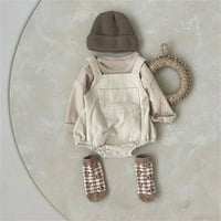 Baby Toddler Cute Bodysuits Djevojke dječake Džepne bez rukava ljeto Jesen RoadySuit odjeća za 12 mjeseci