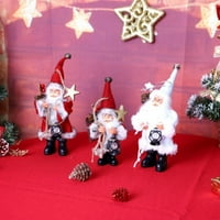 [Čišćenje prodaja] Božićna figura koja stoji plišana santa claus s kerozinskim svjetiljkama ukrasi ukrasi