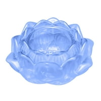 Yubatuo Colors Crystal Glass Lotu Cvijeće svijeće Čaj za čaj za čajnik Budistički svijećnjak za uređenje