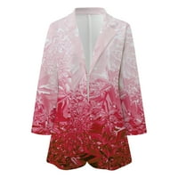 Aaiyomet Blazer Jackets za žene, ženski blazer prednji kardigan kaput Slim fit Business Office odijelo