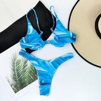Ženski kožni push-up podstavljeni grudnjaci BAKINI set kupaći kostimi
