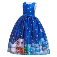 Lilgiuy Baby Girl Haljina ženska rođendanska haljina Novogodišnje djevojke Božićne princeze Dugi haljina