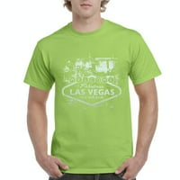 - Muška majica kratki rukav, do muškaraca veličine 5xl - Dobrodošli u Las Vegas Nevada