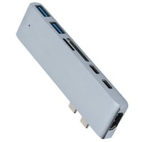 Adapter, Multimedijski interfejs visoke rezolucije USB čvorište Multiport srebra za