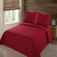Broj zbirke puna kraljica nena crvena čvrsto zbornik posteljina posteljina prekrivač prekrivača