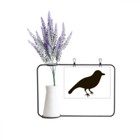 Crni vrabački životinjski prikaz umjetna karta za flaše za flaše za cvijeće lavande