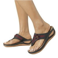 Giligiliso Clearence ženske sandale Modne žene Čvrsto kolor prstene prstiju udobne sandale cipele na