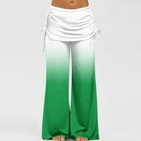 Ženske hlače za noge Slim Softty Topla elegantna elastična pamuk opuštena zelena obično se koristi za