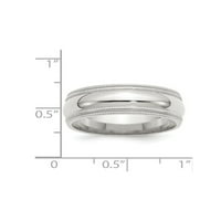 Muški sterling srebrni dvostruki milgrain vjenčani prsten