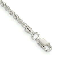Sterling srebrni čvrsti vezni lanac uže za užad gležn na narukvicu na plaži FINE nakit za žene poklone