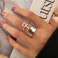 Nakit za žene Prstenovi Žene Modni Bowknot prsten za nokte šarm cvjetni prstenje za nokte Slatki prsten