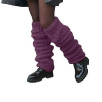 Dyfzdhu žene zimske čarape žene modne casual pletene čarape nogu grijači