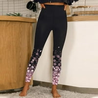 Vježbe za žene za žene visoke struke Sportske tajice Dugi sportovi Print pantalone Hopls Yoga Hlače
