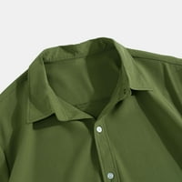 TOBCHONP pamučne majice na plaži Ležerne prilike Havajska majica Muške Modne majice Army Green XXL
